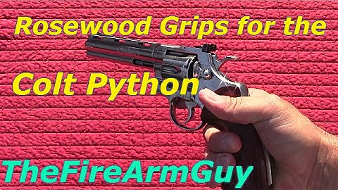 New Grips for the Colt Python - TheFireArmGuy