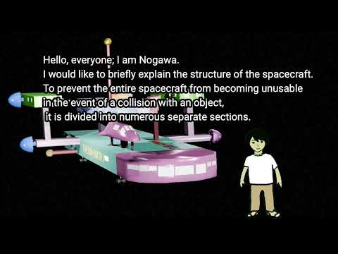 「One frog 」animation .Space craft structure