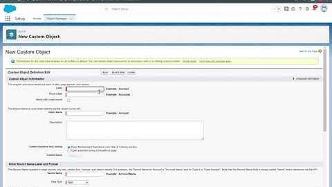 How to create Custom objects in Salesforce