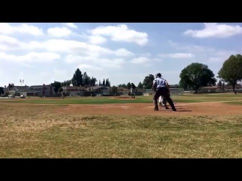 Camaren Sweet base hit up the middle to lead off the game