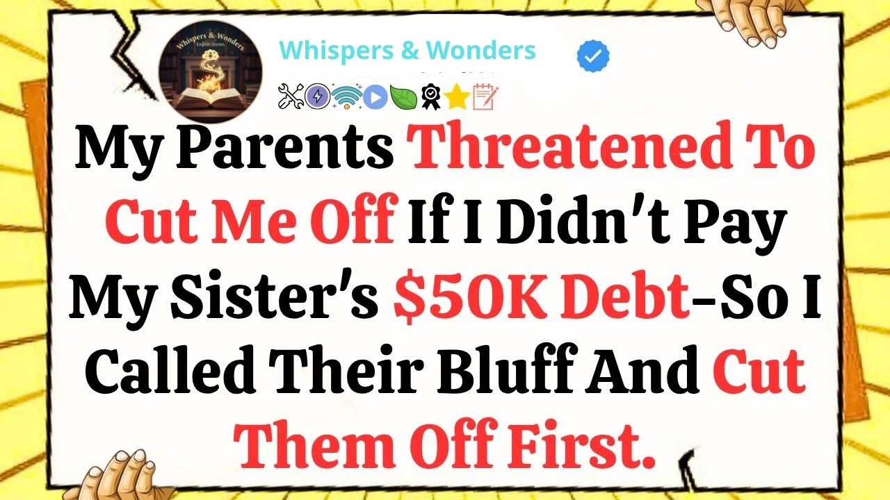 My Parents Threatened To Cut Me Off If I Didn’t Pay My Sister’s $50K Debt—So I Called Their Bluf