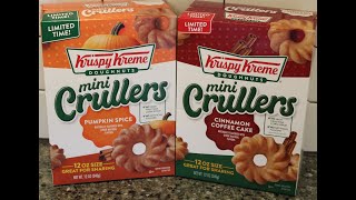 Krispy Kreme Doughnuts Mini Crullers: Pumpkin Spice & Cinnamon Coffee Cake Review