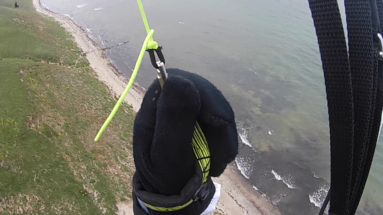 Paragliding Backwards Landing in Strong Wind HD 1080p YouTube
