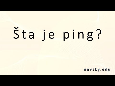 Video: Šta Je Ping