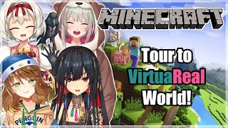 【Minecraft】Tour to VirtuaReal World?!【NIJISANJI ID x NIJISANJI IN x VirtuaReal】
