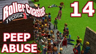 Peep Abuse (RollerCoaster Tycoon 3) - Part 14 - BEST RCT3 GLITCH EVER!