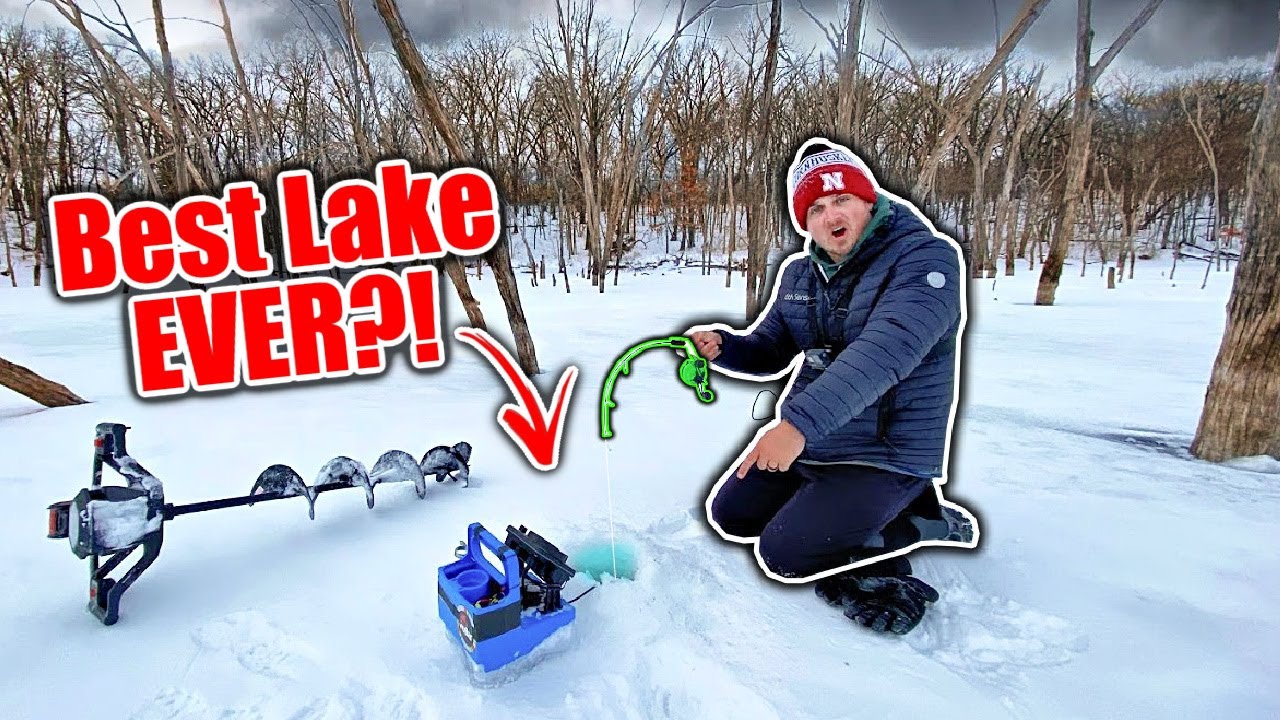 Best Day EVER Ice Fishing - Underwater Forest is a Fish MAGNET!!