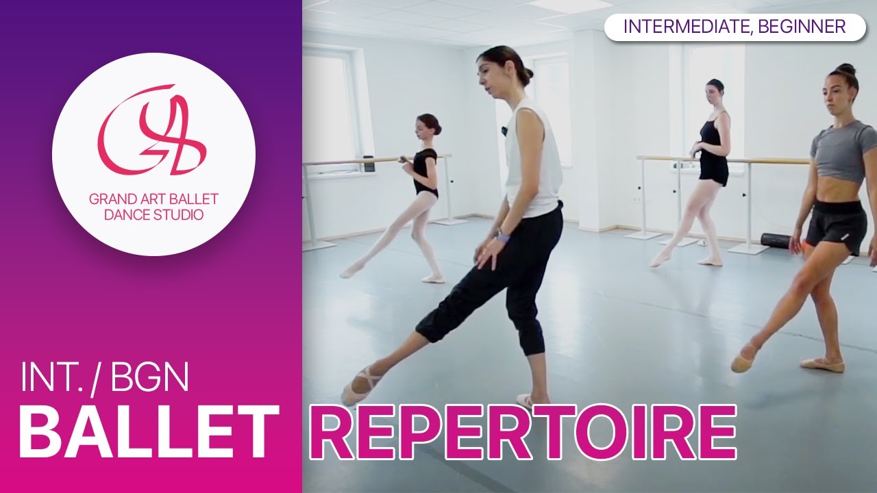 Repertoire, variation class for Beginner, Intermediate lv. #ballet # ...