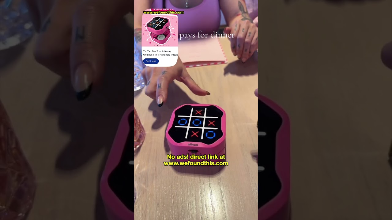 We found this smart tic tac toe game box at amazon