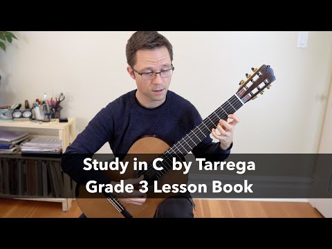lesson:-study-in-c-by-tárrega---grade-3-classical-guitar