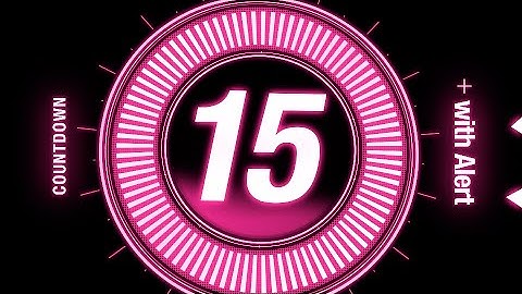 15 seconds Countdown Timer / with Beeps and Alert 🚨