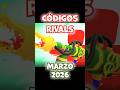 Códigos Rivals Marzo 2026 Roblox