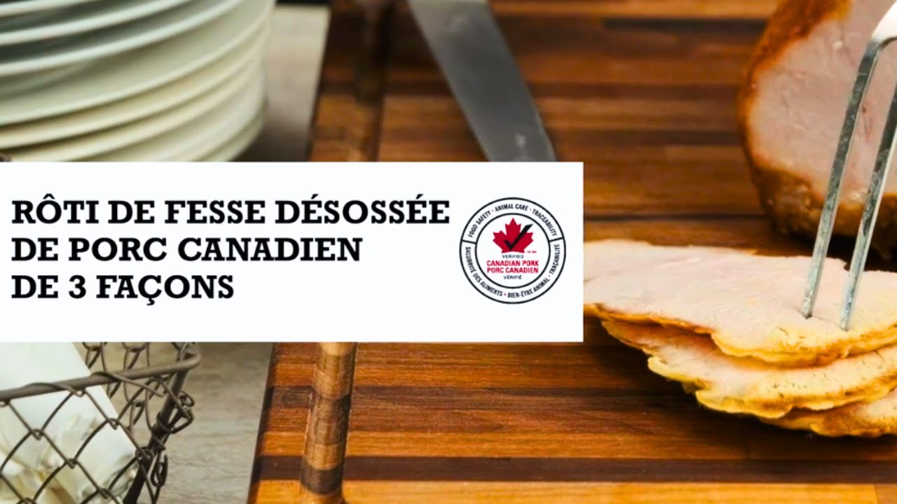 Rôti de porc canadien désossé 3 voies | Porc Canadien Vérifié