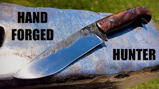 Forging a recurve hunting knife