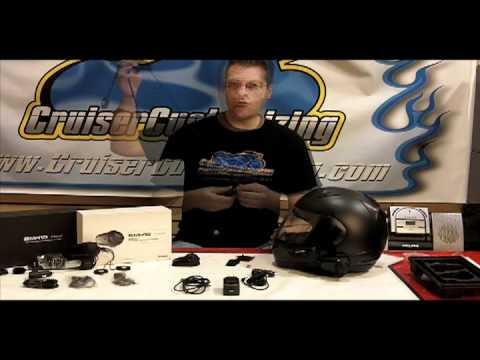 Sena Bluetooth Headset Intercom Dual Pack Video Install Demo Cruiser Customizing