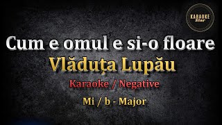 Vladuta Lupau - Cum e omul ca si-o floare Karaoke/Negative ( Mi / b - Major ) Cover by Vladuta Lupau