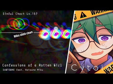 [Cytoid] SAWTOWNE feat. Hatsune - Confessions of a Rotten Girl / Sinful Chart Lv.15? Storyboarded