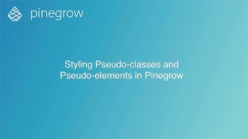 Styling Pseudo-classes and Pseudo-elements in Pinegrow Web Editor