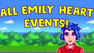 All Emily Heart Events! Stardew Valley