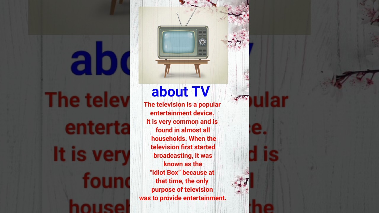 Essay on tv 