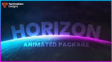 Horizon Animated Stream Package | Animated Twitch Overlays, Alerts.