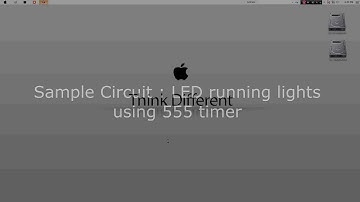 Running LED Tutorial using Circuit Wizard