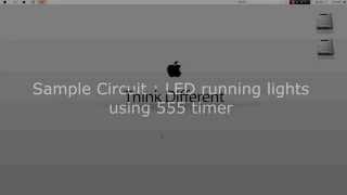 Running LED Tutorial using Circuit Wizard
