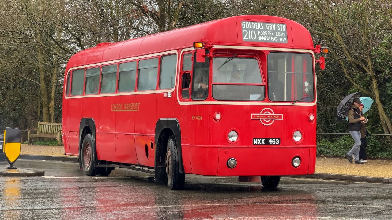 Heritage Buses at work in Golders Green on 10th March 2024