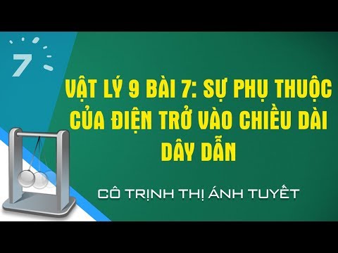 Vật lý 9 Bài 7: Sự phụ thuộc của điện trở vào chiều dài dây dẫn