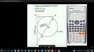 Coordinates calculation of triangle