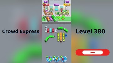 Crowd Express Level 380 Walkthrough 🚦 | Step-by-Step Solution | Go Answer