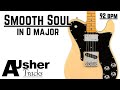 Smooth Soul Groove Guitar Backing Track Jam in D major