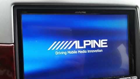 Alpine X108u backup camera setting.