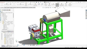 Solidworks Assembly | Membuat Mesin Pencacah Rumput