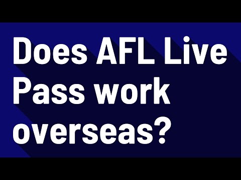 Does AFL Live Pass work overseas?