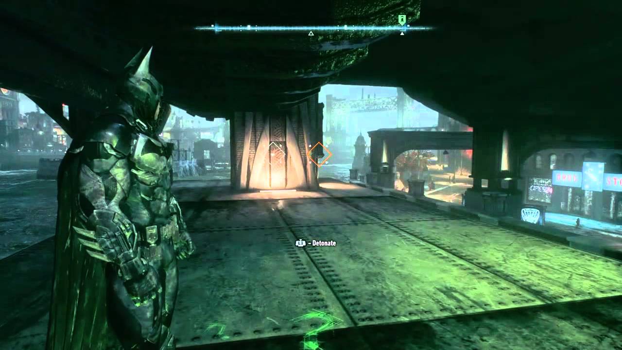 Batman: Arkham Knight - Riddler Trophy (4 targets in 3 secs.) - YouTube