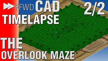 CAN WE SOLVE THE OVERLOOK MAZE? (THE SHINING) - TIMELAPSE - 4_4 - CATIA V5 - 3D modeling  ▶▶FFwdCAD