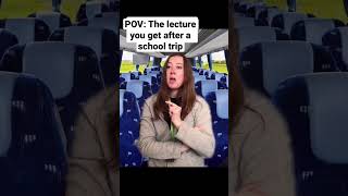 POV: you go on a school trip #shorts #comedy #relatable #schoolmemes #teacher