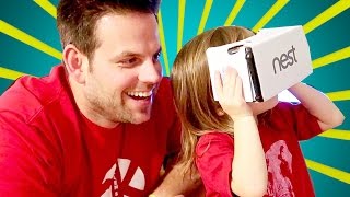TODDLER'S FIRST VIRTUAL REALITY VR EXPERIENCE!