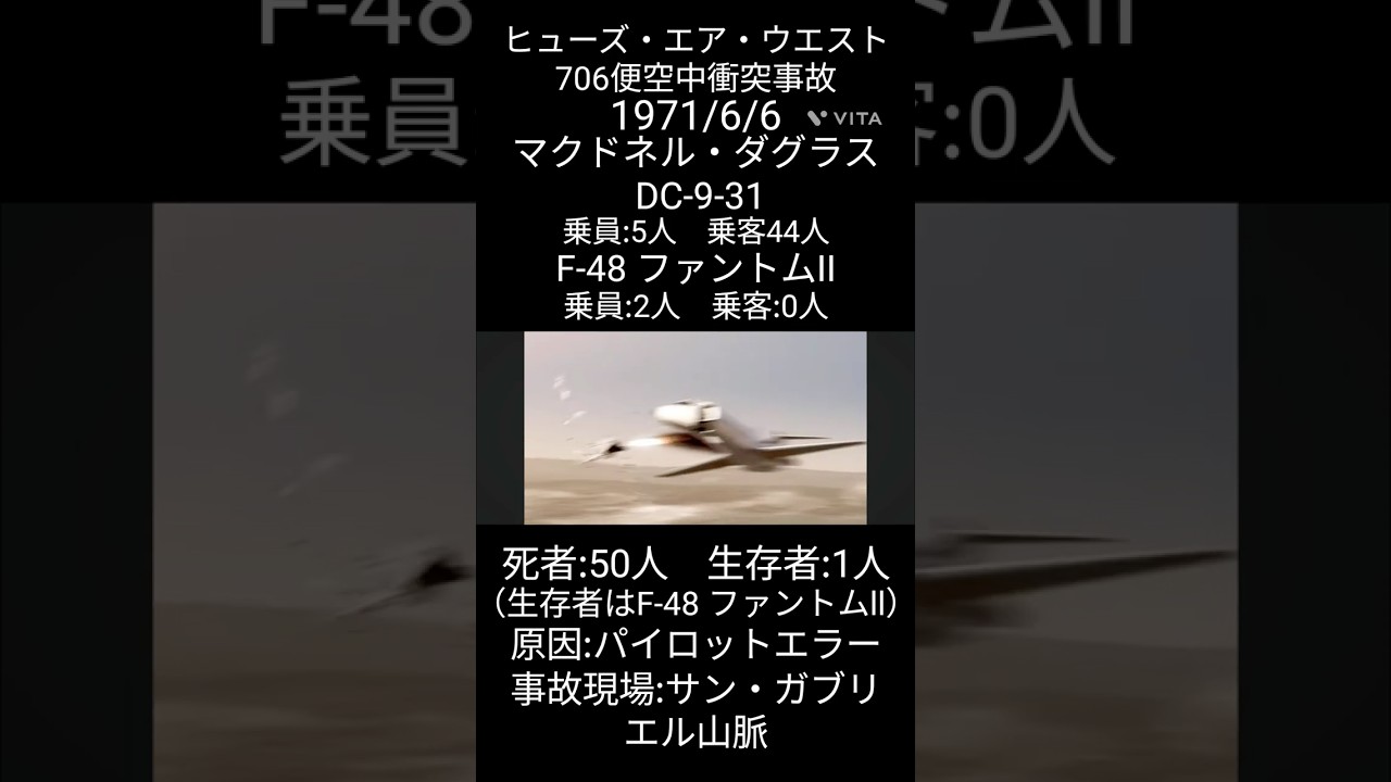 ヒューズ・エア・ウエスト706便空中衝突事故 - YouTube