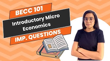 BECC 101 | Introductory Micro Economics | Important questions | IGNOU WALAY