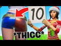 *THICC* Fortnite Fashion Show! Skin Competition! | THICCEST DRIP, & EMOTES WINS! [2/10]