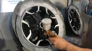 TheWheelGuy..Citroen DS3 two tone "diamond cut" alloy wheel refurbishment.