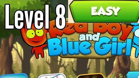 Red Boy And Blue Girl Level 8 Easy Mode In Forest Temple Maze Android Walkthrough