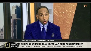 FIRST TAKE | Stephen A. & Dan predict Indiana and Ohio State will play in CFP National Championship