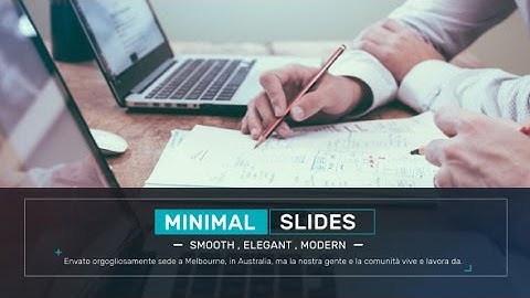 Minimal Slides - After Effects Template