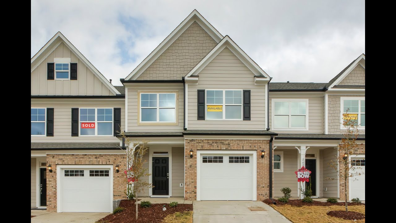 The Ashland Homesite 025 Highland Park Townhomes Durham, NC YouTube