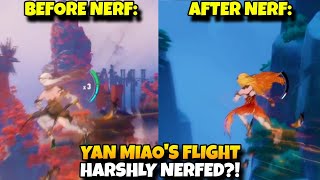 YAN MIAO FLIGHT TECH HARSHLY NERFED?! Rip 😭