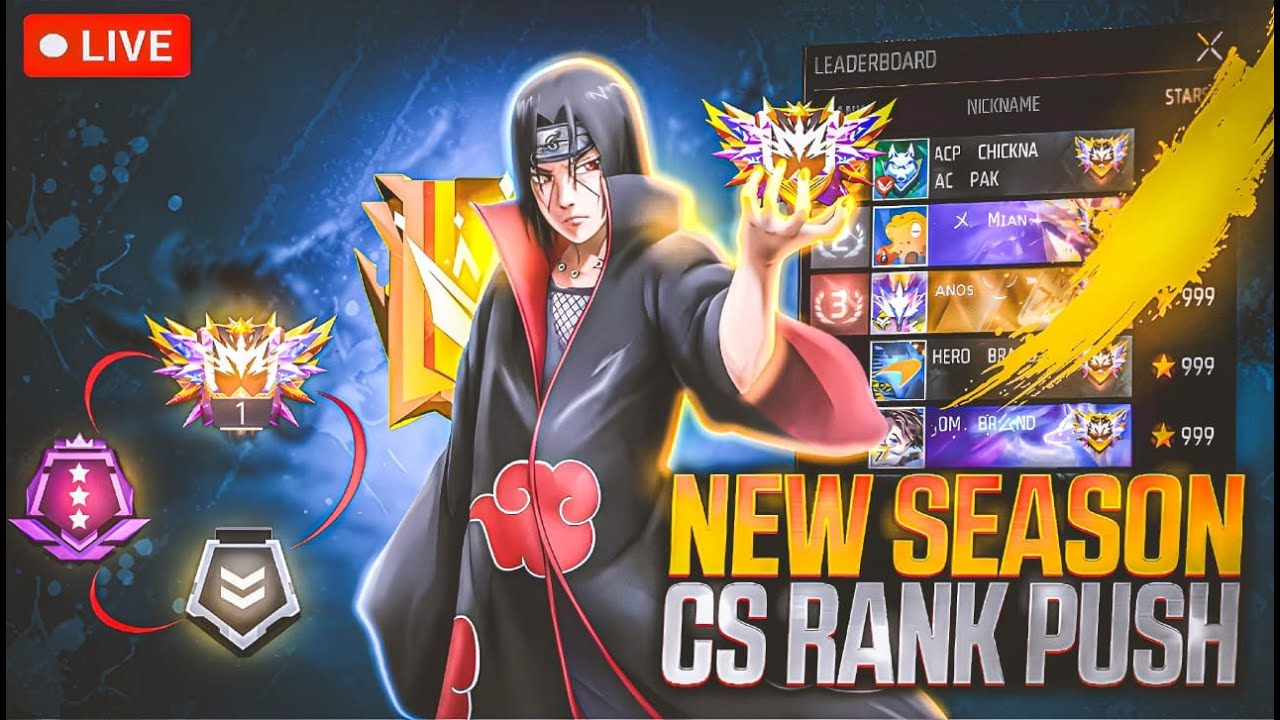 [LIVE] New CS Rank Season Push | Road To GrandMaster | Garena Free Fire ...