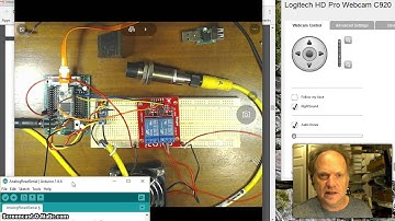 Programming with Arduino a PNP Proximity Sensor and opto-isolated relay.